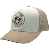 Edge Lil Shaka Trucker Hats in cream/tan