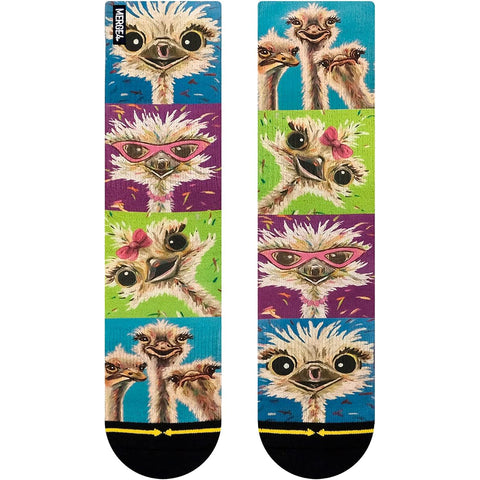 Merge4 Mens Surf Freak Crew Socks in lee keller ostrich