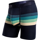 BN3TH Mens Classic Boxer Briefs in retro stripe teal