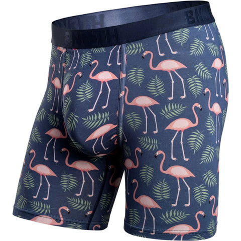 BN3TH Mens Classic Boxer Briefs in Navy - Flamingos