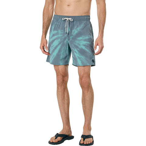 RVCA Mens Manic Elastic Boardshorts in green