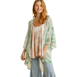 Umgee Womens Elle Kimono in green mix