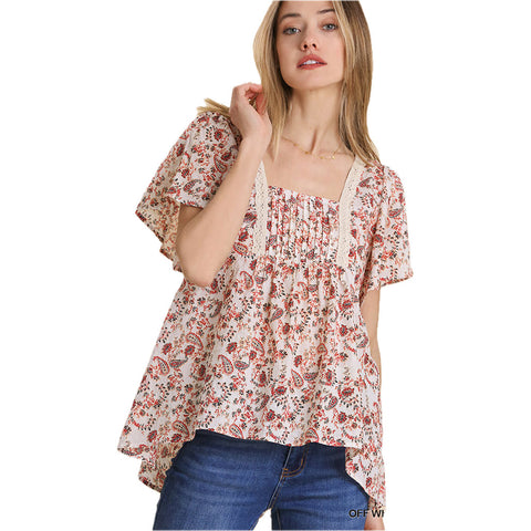 Umgee Womens Liza Tops in White