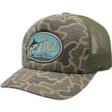 Edge Marlin Pro Trucker Hats in duck camo/olive