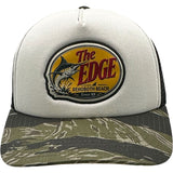 Edge Marlin Pro Trucker Hats in white/camo/black