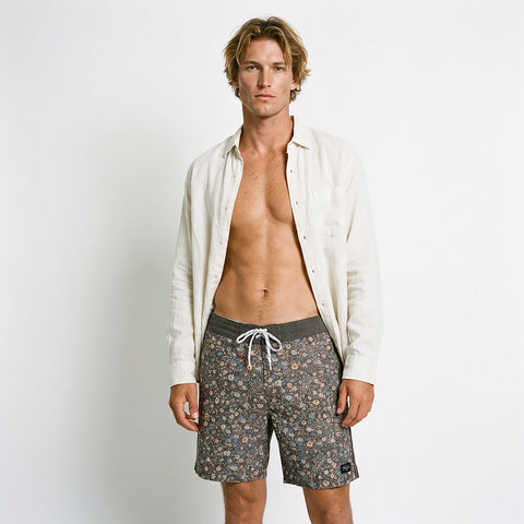 Edge Mens Swami Boardshorts in brown