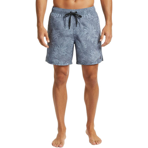 Edge Mens Swift Print Volley Shorts in blue