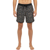 Edge Mens Pacific Floral Volley Shorts in Black