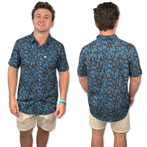 Edge Mens Microdose Hydro S/S Shirts in navy