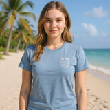 Edge Womens Malibu Shirts in Heather blue