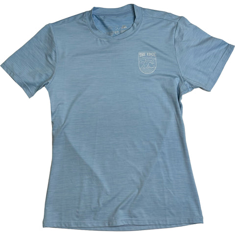 Edge Womens Malibu Shirts in Heather blue