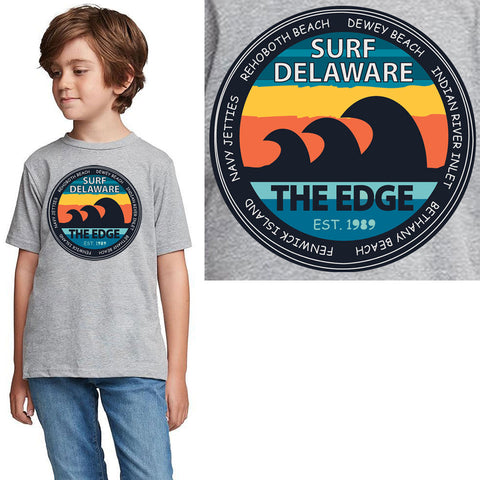 Edge Surf Delaware Youth T-Shirts in grey