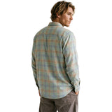Edge Mens Masonboro  Plaid Flannel Shirts in Bay