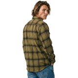 Edge Mens Forte Flannel Jackets in olive
