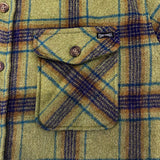 Edge Mens Forte Flannel Jackets in olive