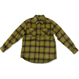 Edge Mens Forte Flannel Jackets in olive