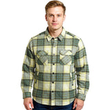 Edge Mens Seabrook Flannel Jackets in turqoise