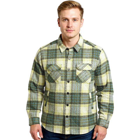 Edge Mens Seabrook Flannel Jackets in turqoise
