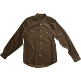 Edge Mens Wagner Corduroy Shirts in brown