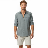 Edge Mens Atmos L/S Tech Shirts in stormy