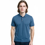 Edge Mens Cumulus Polo Shirts in blue