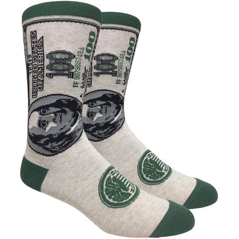 FineFit Mens Classic Crew Socks in benji