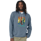 Edge Octosurf Hooded Sweatshirts in indigo