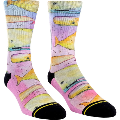 Merge4 Mens Classic Crew Socks in Otis whale