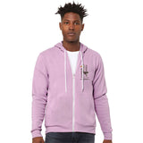 Edge Ostrich Zip Hoodie in orchid