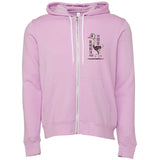 Edge Ostrich Zip Hoodie in orchid