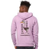 Edge Ostrich Zip Hoodie in orchid