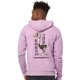 Edge Ostrich Zip Hoodie in orchid