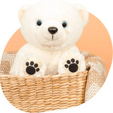Fahlo Polar Bear Plush in polar bear