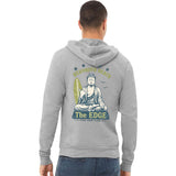 Edge Buddha Flow Zip Hoodie in grey heather