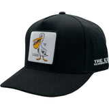 Edge Pelican Snapback Hats in black