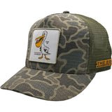 Edge Pelican Trucker Hats in dark duck camo