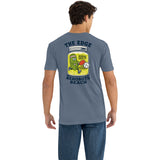 Edge Pickled T-Shirts in slate blue