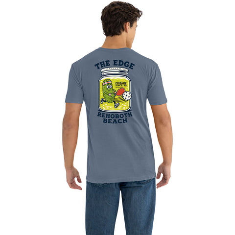 Edge Pickled T-Shirts in slate blue