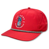 Edge Pineapple Hydro Snapback Hats in red