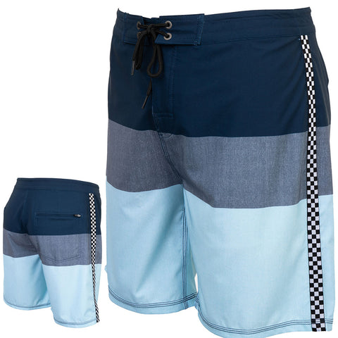 Edge Mens Racer Boardshorts in light blue and size 34