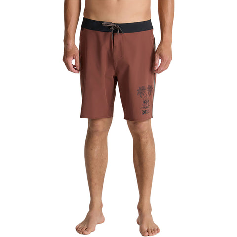 Roark Mens Passage Boardshorts in Red clay