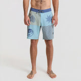 Roark Mens Passage Boardshorts in hazy blue