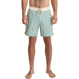 Roark Mens Chiller Scallop Boardshorts in hazy blue