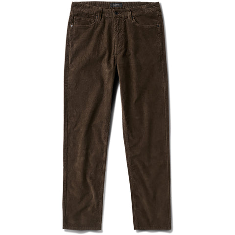 Roark Mens HWY 128 Cord Pants in dark brown