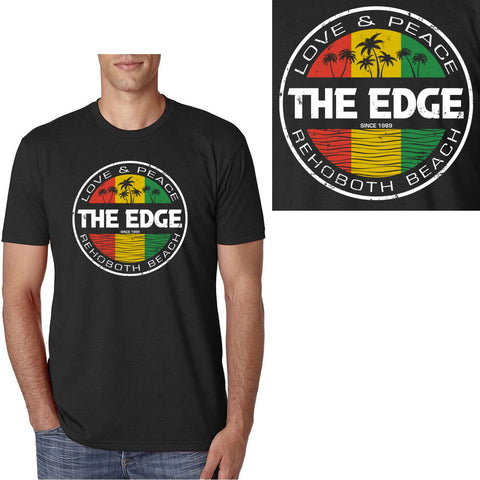 Edge Rasta Beach T-Shirts in Black