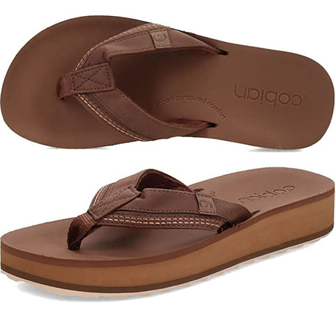 Cobian Womens Reya Rise Sandals in brown