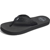 Reef Mens Smoothy Sandals in Black