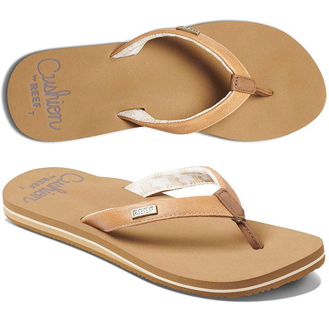 Reef Womens Cushion Sands Sandals in natural