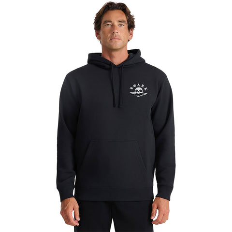 Roark Mens Fear the Sea Hooded Sweatshirt in black