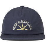 Roark Mens Venture Snapback Hats in navy